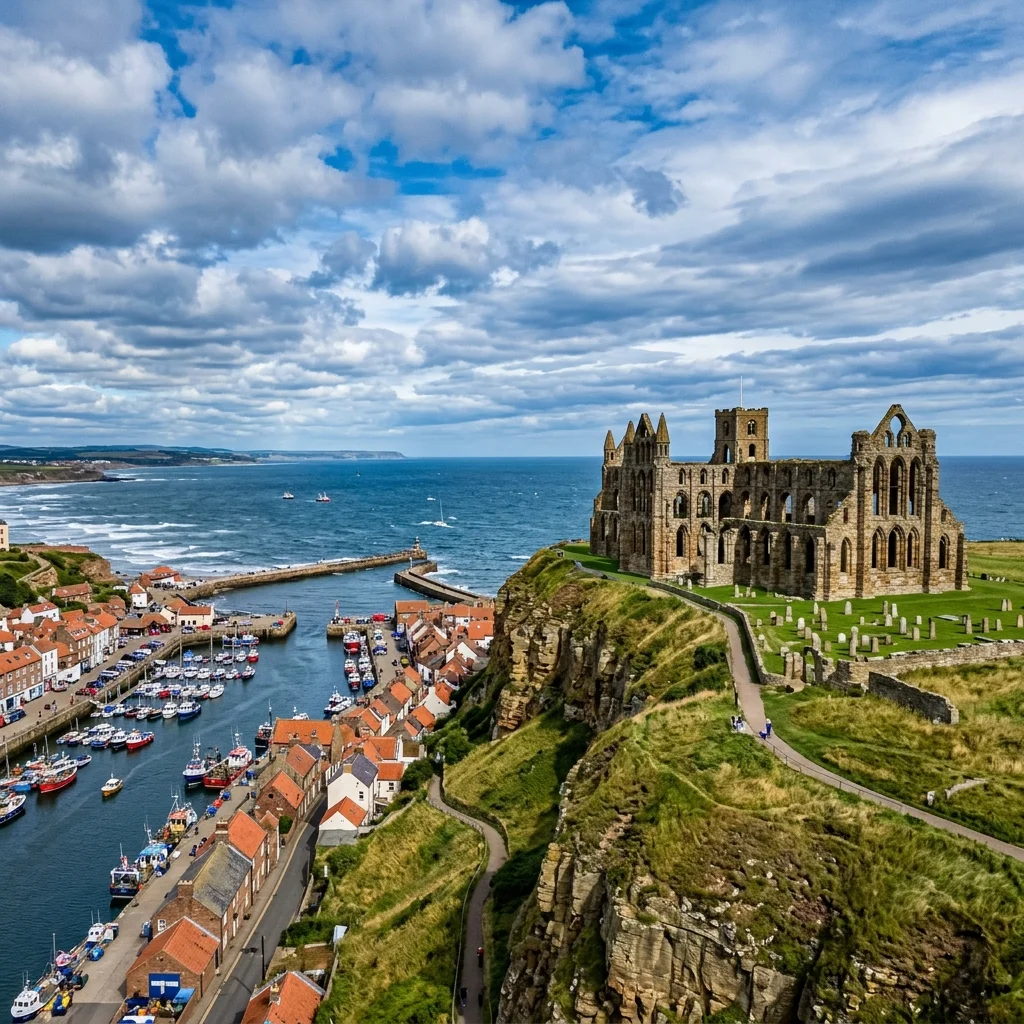 Premium Itinerary - Whitby Abbey cliffside view